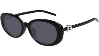 Gucci Grey Oval Ladies Sunglasses GG1684SA 001 55