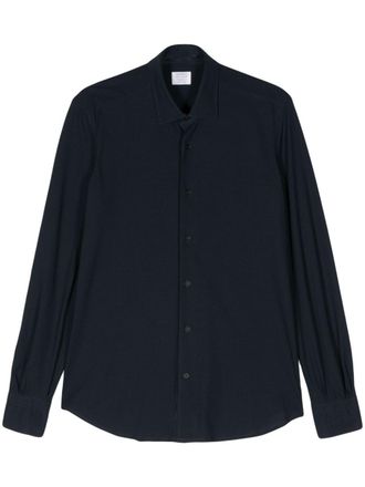 Mazzarelli Camicia con cuciture tono su tono - Blu