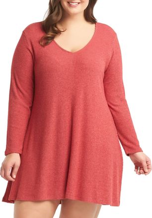 Tart Collections Gina Plus Dress In Cranberry