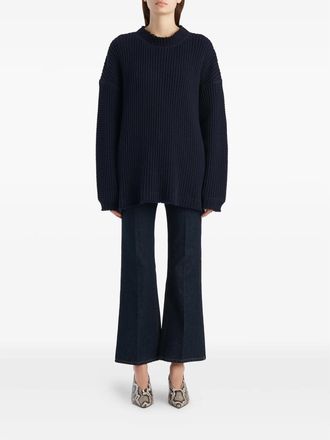 Khaite Womens Jean Clara En Denim Blue