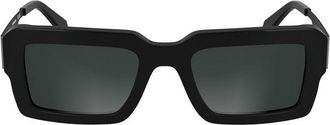 Calvin Klein Womens Ckj7401s Sunglasses Oversized Square - Black - One Size