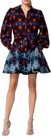 Ciebon Embroidered Mini Dress In Black Multi