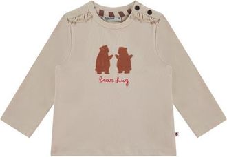 Babyface Bear Hug Long Sleeve T-Shirt in Beige at Nordstrom, Size 12M