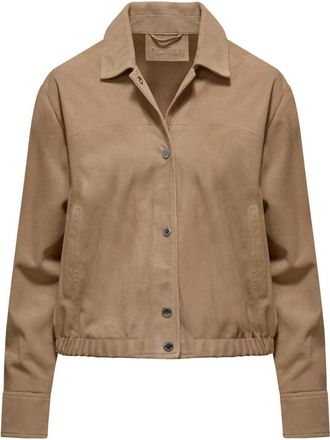 Bomboogie Bomboogie Jassen - Dames - Leren en Su&egrave;de Jassen - Beige - M - Leer - Jassen