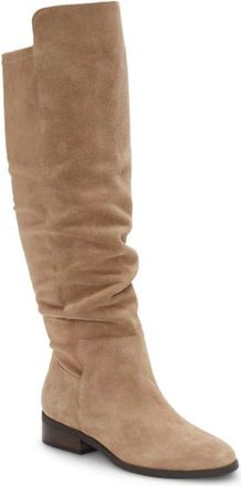 Lucky Brand Womens Lucky Brand Calypso Boots Dune Leather Knee-High Bootie RHS6749