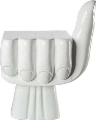 Pols Potten Design-Stuhl & Beistelltisch First White