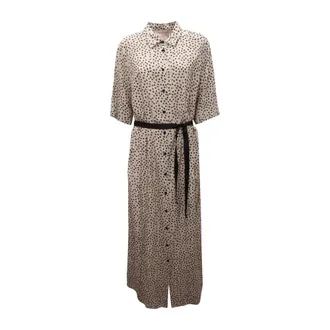 Emma & Gaia Kleedjes, Dames, Beige, M, Abito Chemisier WO Jurk