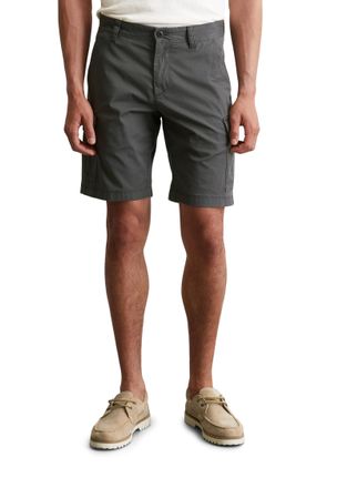 Marc O'Polo Cargoshorts MARC OPOLO Reso, Herren, Gr. 29, N-Gr, grau (gray pin), Twill, Obermaterial: 98% Baumwolle, 2% Elasthan, regular fit, Hosen Cargoshorts