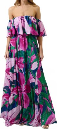 Sugarlips Womens Off The Shoulder Dress In Purple Multi