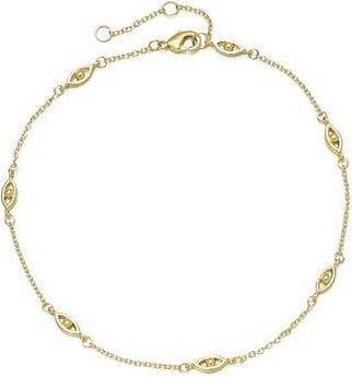 Adornia Evil Eye Station Anklet in Gold at Nordstrom Rack