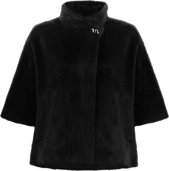 Joseph Ribkoff Faux Fur Jas - Dames - Jassen - Zwart - M - Polyester - Jassen