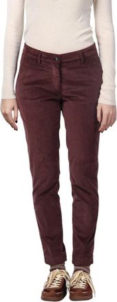 Mason's New York Slim Chino Broek - Dames - Slim Fit Broeken - Rood - 2XL - Katoen - Broeken