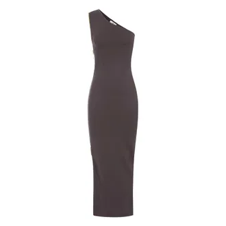 Elisabetta Franchi Dames, Jurken, Bruin, Maat: M Zijde