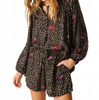 Natalie Martin Penny Blouse In Black Swallow