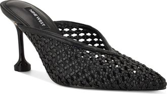 Nine West Grasso Woven Mule in Black at Nordstrom, Size 5.5