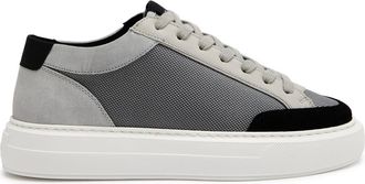 Cleens Luxor Panelled Canvas Sneakers - Grey - 6 (IT40 / UK6)