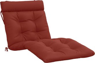 vidaXL Coj&iacute;n De Tumbona Vianen 100% Poli&eacute;ster Rojo 200 X 70 X 8 Cm Vidaxl