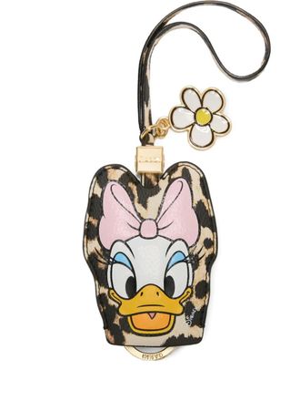 Ganni x Disney Portachiavi con stampa animalier - Marrone