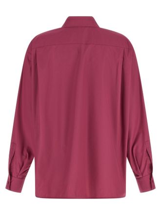 Max Mara Womens Fuchsia Cotton Blouse