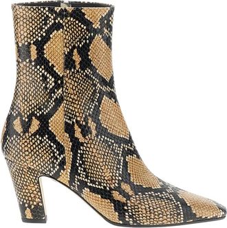 Aeyde Enkel laars van leer met puntige neus - Dames - Cowboylaarzen - Veelkleurig - 38 EU - Leer - Schoenen