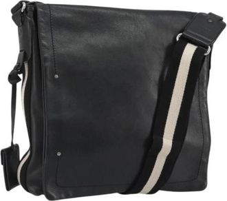 Bally Vintage, unisex, Zwart, ONE Size, Leer, Pre-owned Shoulder Bag