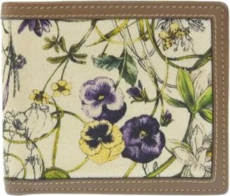 Gucci Pre-owned Wallets, female, Brown, Size: ONE SIZE Pre-owned Canvas wallets