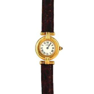 Cartier Pre-owned Vintage Polshorloge - Dames - Vintage Horloges - Beige - ONE Size - Vintage