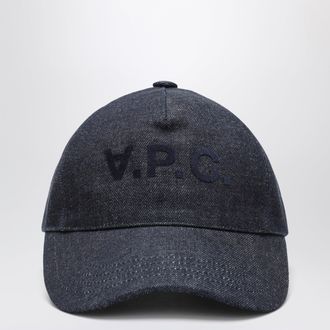 A.P.C. Indigo cotton baseball cap