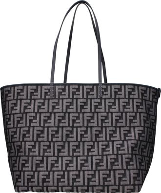 Fendi Damens Blaue/dunkelblaue Umh&auml;ngetasche aus Stoff