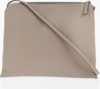 The Row Leather Crossbody Bag TWIN with 2 Compartments The Row