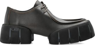 Diesel D-TEX derby schoenen met chunky zool - Bruin