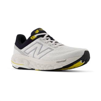 New Balance Mens 860V14 Road Running Shoe In Grey Matter/black/ginger Lemon