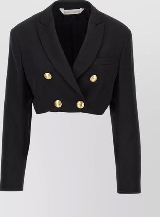 Palm Angels blazer cropped gold-tone buttons