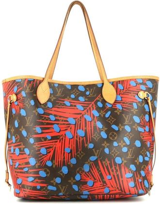 Louis Vuitton medium Jungle Neverfull tote - women - Leather/Canvas - One Size - Black