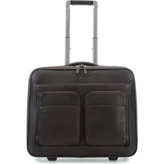 Piquadro Cabin Bags, unisex, Brown, Size: ONE SIZE Wheeled Computer Briefcase 15.6