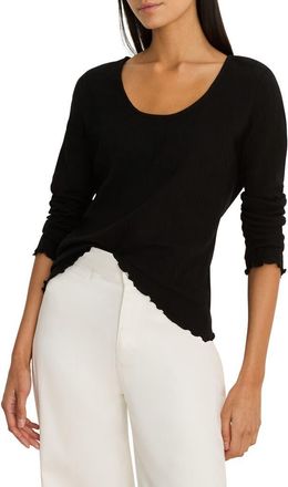 Nic+Zoe Lace Scoop Neck Top in Black Onyx at Nordstrom, Size Xx-Large