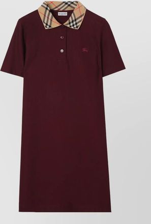 Burberry cotton slim-fit polo mini dress