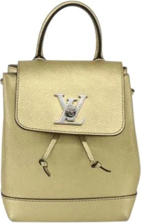 Louis Vuitton Pre-owned Leren Rugzak - Dames - Vintage Rugzakken - Geel - ONE Size - Leer - Vintage