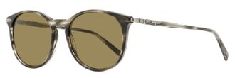 Ferragamo Ferragamo Unisex Keyhole Pantos Sunglasses SF911SCP 003 Gray Melange 53mm