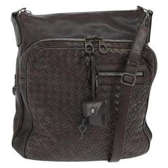 Bottega Veneta Pre-owned Vintage Schoudertas - Dames - Pre-owned - Bruin - Maat: ONE Size Leer