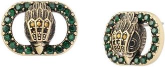 Kurt Geiger Chelsea Eagle Stud Earrings in Green at Nordstrom