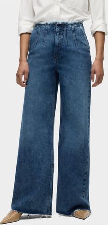 Hudson James High-Rise Darted Wide Leg In Mallorca