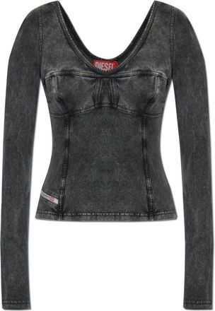 Diesel Mujer, Camisetas, Gris, Talla: M