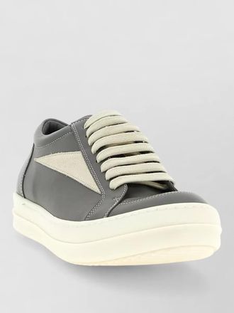 Rick Owens leather low-top sneakers