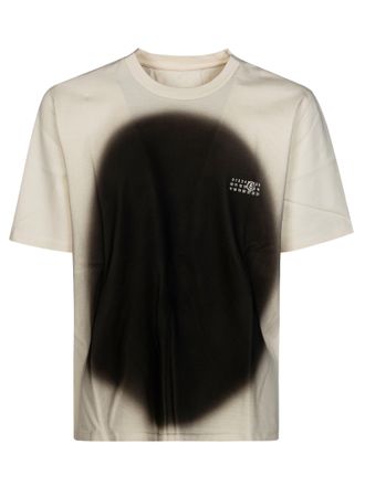 Maison Margiela Boxy Black Spray Paint Effect T-Shirt