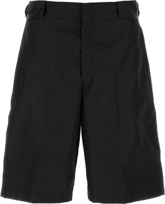Prada Black Re Nylon Bermuda Shorts
