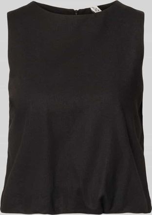 Only Regular Fit Top aus Viskose-Leinen-Mix Modell GOA in Black, Gr&ouml;&szlig;e XL