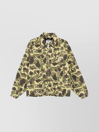 Carhartt Work in Progress camouflage long sleeve collared jacket