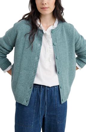 Seasalt Cornwall Coweth Merino Wool Blend Cardigan in Lichen at Nordstrom, Size 6 Us
