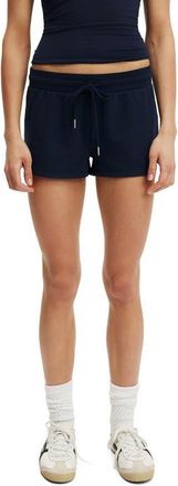 Cotton On Womens Active Stretch Modal Fleece Mini Short in Prep Sport Navy at Nordstrom, Size X-Small